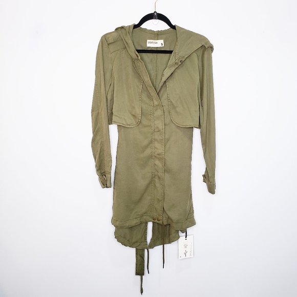 Pistola Sammie Anorak Long Trench Cadet Jacket - Picture 3 of 7